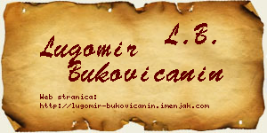 Lugomir Bukovičanin vizit kartica